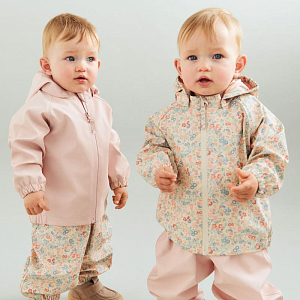 Полукомбинезон-дождевик для малышей Wheat, цветочный коллаж